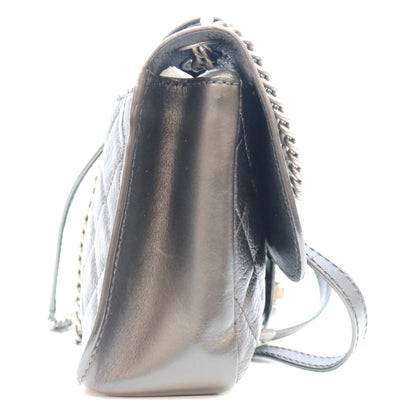 CHANEL シャネル 19番 A94074 黒 カーフ S金具 パリダラス スタッズバックルフラップ ショルダーバッグ ショルダーバッグ