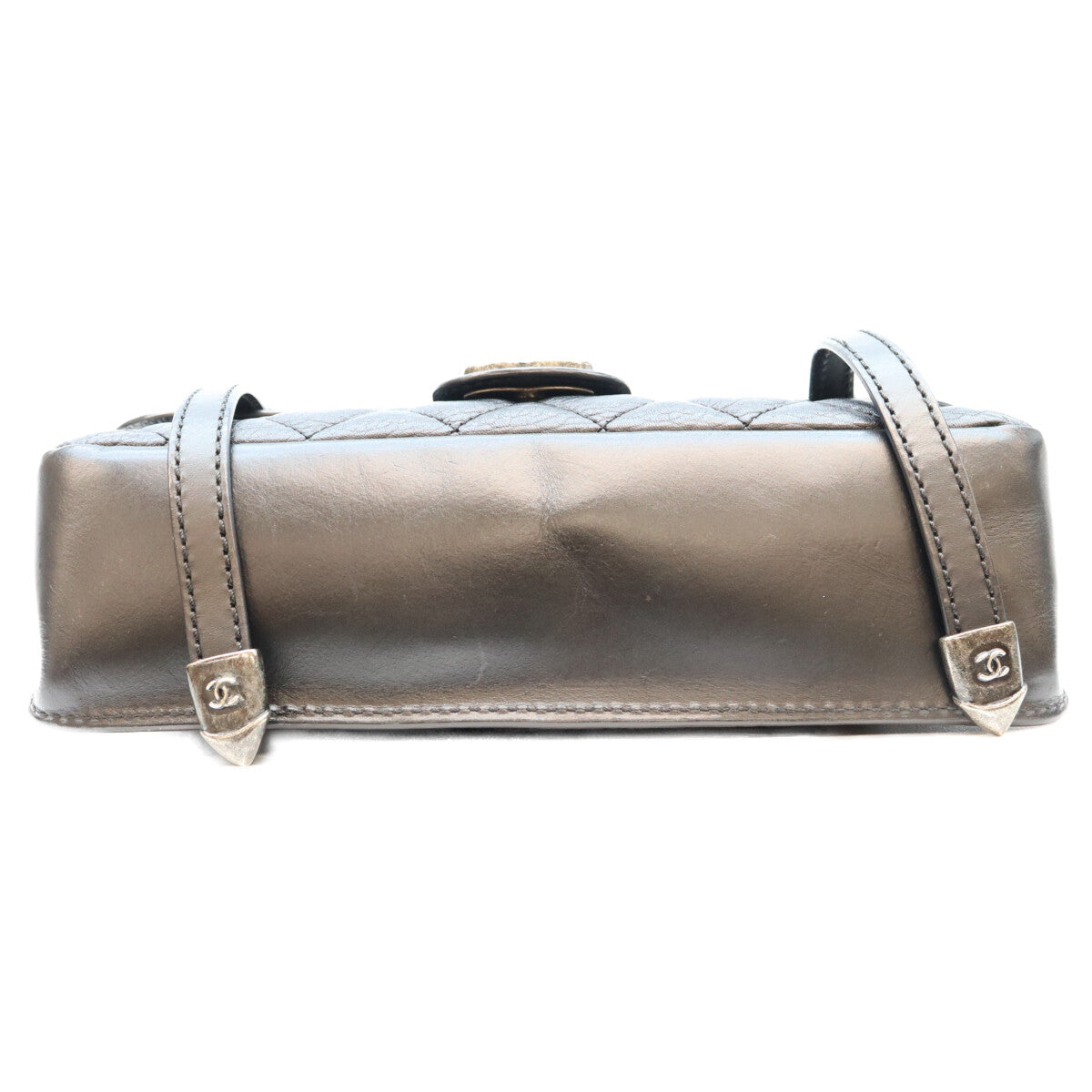 CHANEL シャネル 19番 A94074 黒 カーフ S金具 パリダラス スタッズバックルフラップ ショルダーバッグ ショルダーバッグ