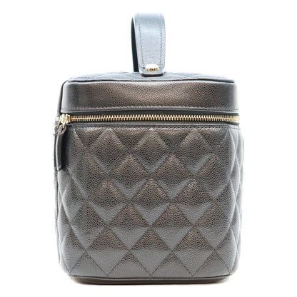 CHANEL シャネル AP2573 黒 タイムレスクラシック キャビア G金具 トップハンドル バニティ ハンドバッグ ハンドバッグ