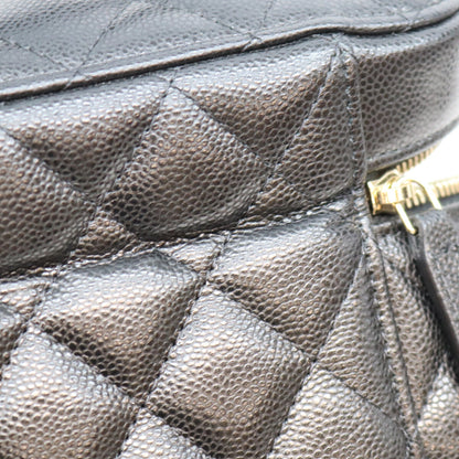 CHANEL シャネル AP2573 黒 タイムレスクラシック キャビア G金具 トップハンドル バニティ ハンドバッグ ハンドバッグ
