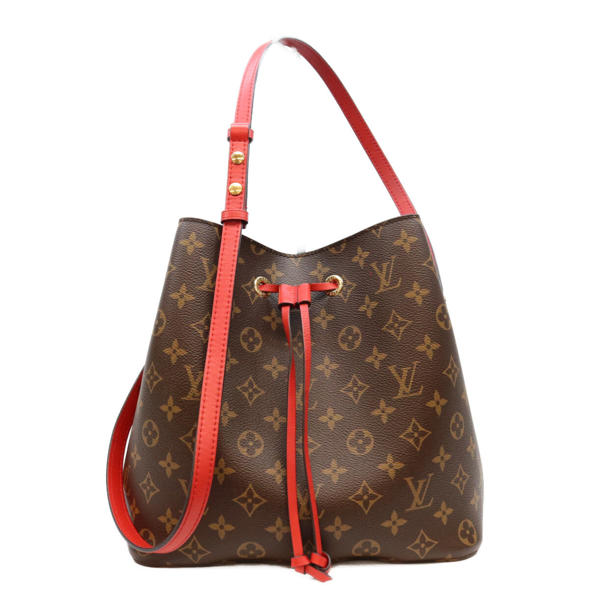 LOUIS VUITTON ルイヴィトン 18年 M44021 モノグラム コクリコレッド ネオノエMM ショルダーバッグ ショルダーバッグ