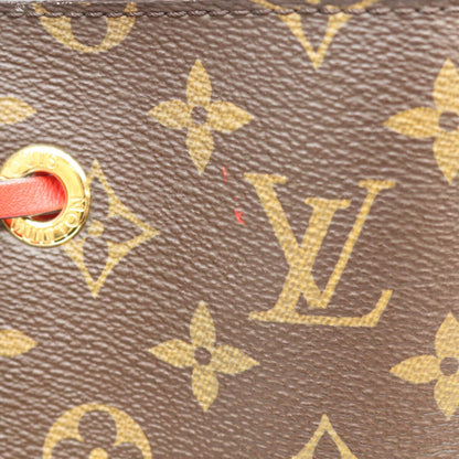 LOUIS VUITTON ルイヴィトン 18年 M44021 モノグラム コクリコレッド ネオノエMM ショルダーバッグ ショルダーバッグ