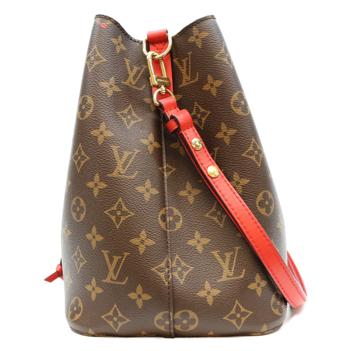 LOUIS VUITTON ルイヴィトン 18年 M44021 モノグラム コクリコレッド ネオノエMM ショルダーバッグ ショルダーバッグ