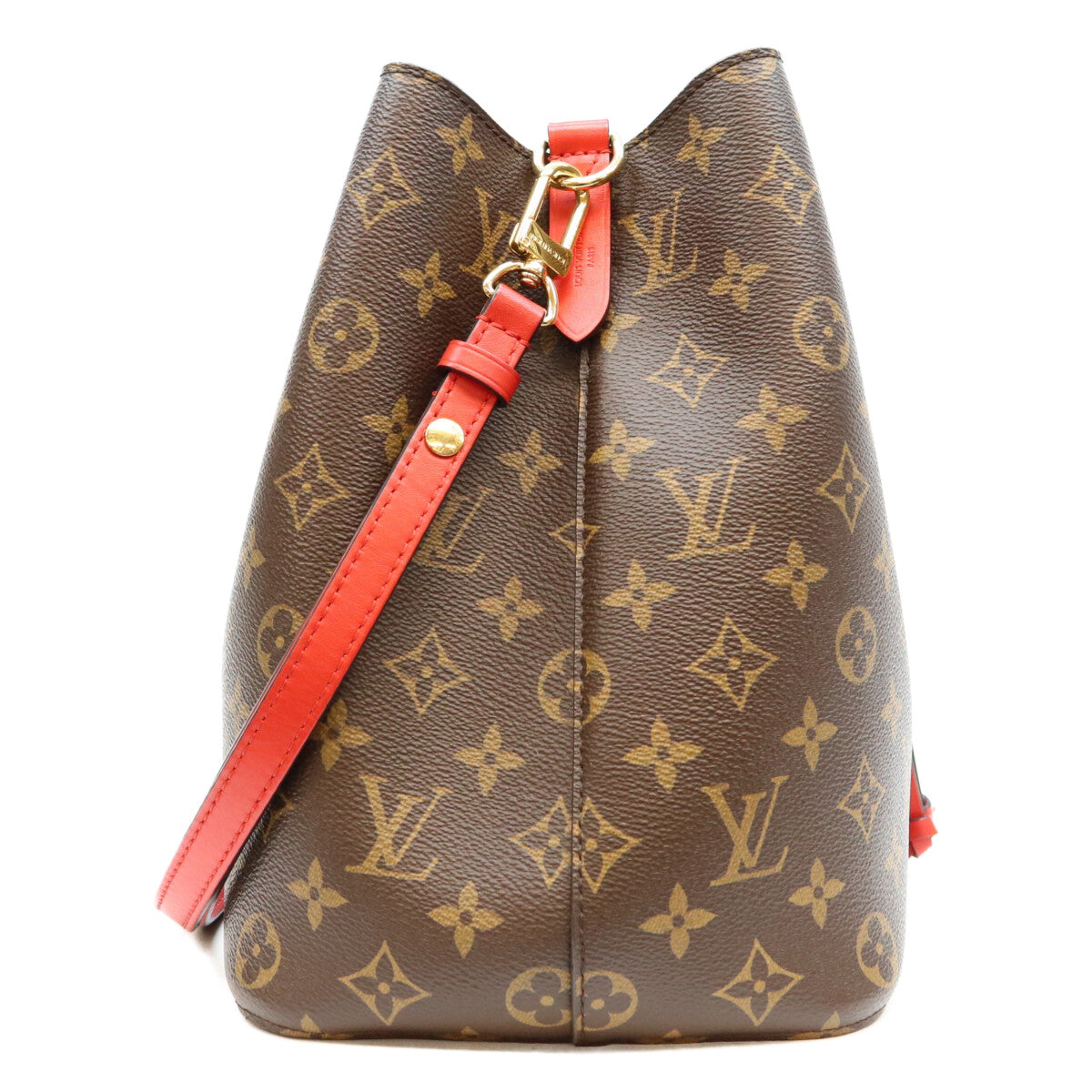 LOUIS VUITTON ルイヴィトン 18年 M44021 モノグラム コクリコレッド ネオノエMM ショルダーバッグ ショルダーバッグ