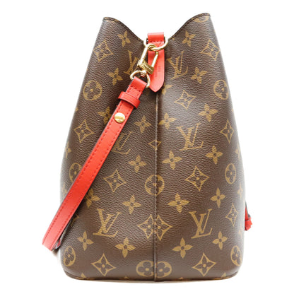 LOUIS VUITTON ルイヴィトン 18年 M44021 モノグラム コクリコレッド ネオノエMM ショルダーバッグ ショルダーバッグ