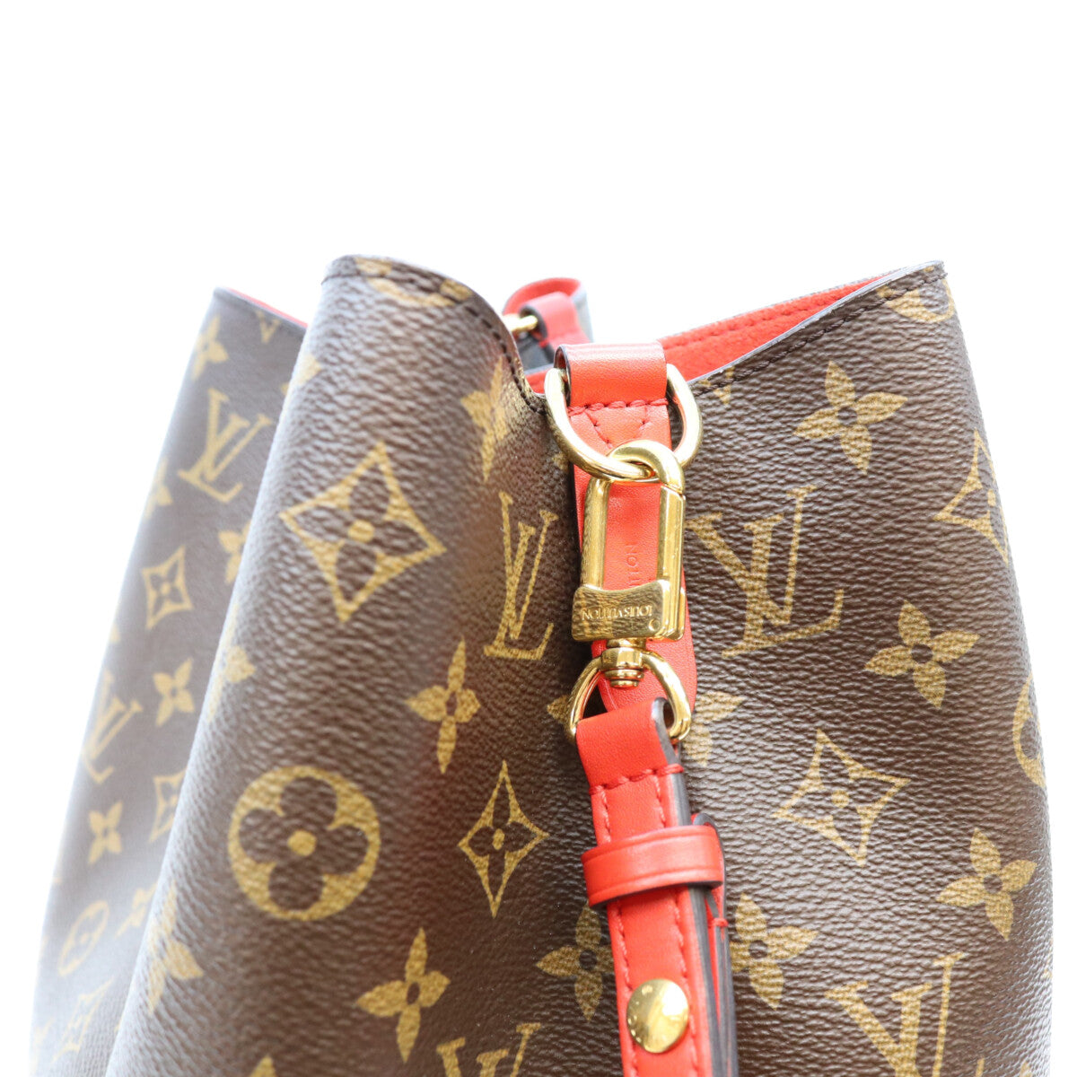 LOUIS VUITTON ルイヴィトン 18年 M44021 モノグラム コクリコレッド ネオノエMM ショルダーバッグ ショルダーバッグ