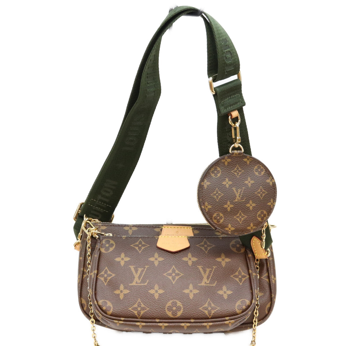 LOUIS VUITTON ルイヴィトン M44813 モノグラム カーキ ミュルティポシェットアクセソワール ショルダーバッグ ショルダーバッグ