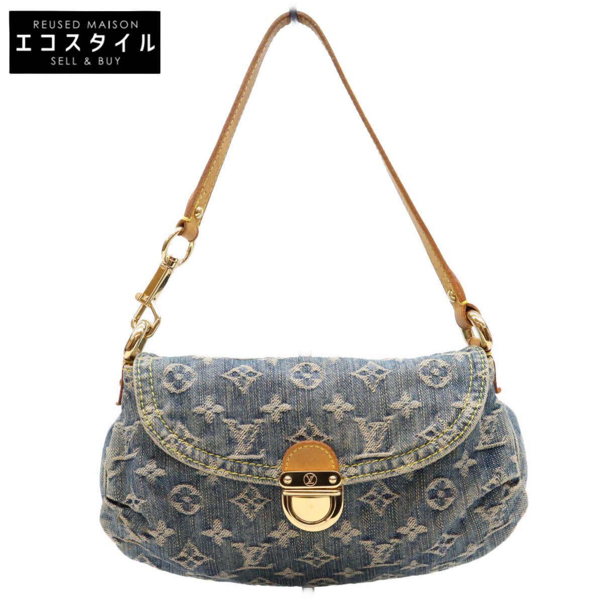 LOUIS VUITTON ルイヴィトン 05年 M95050 モノグラムデニム ミニプリーティ ショルダーバッグ ショルダーバッグ