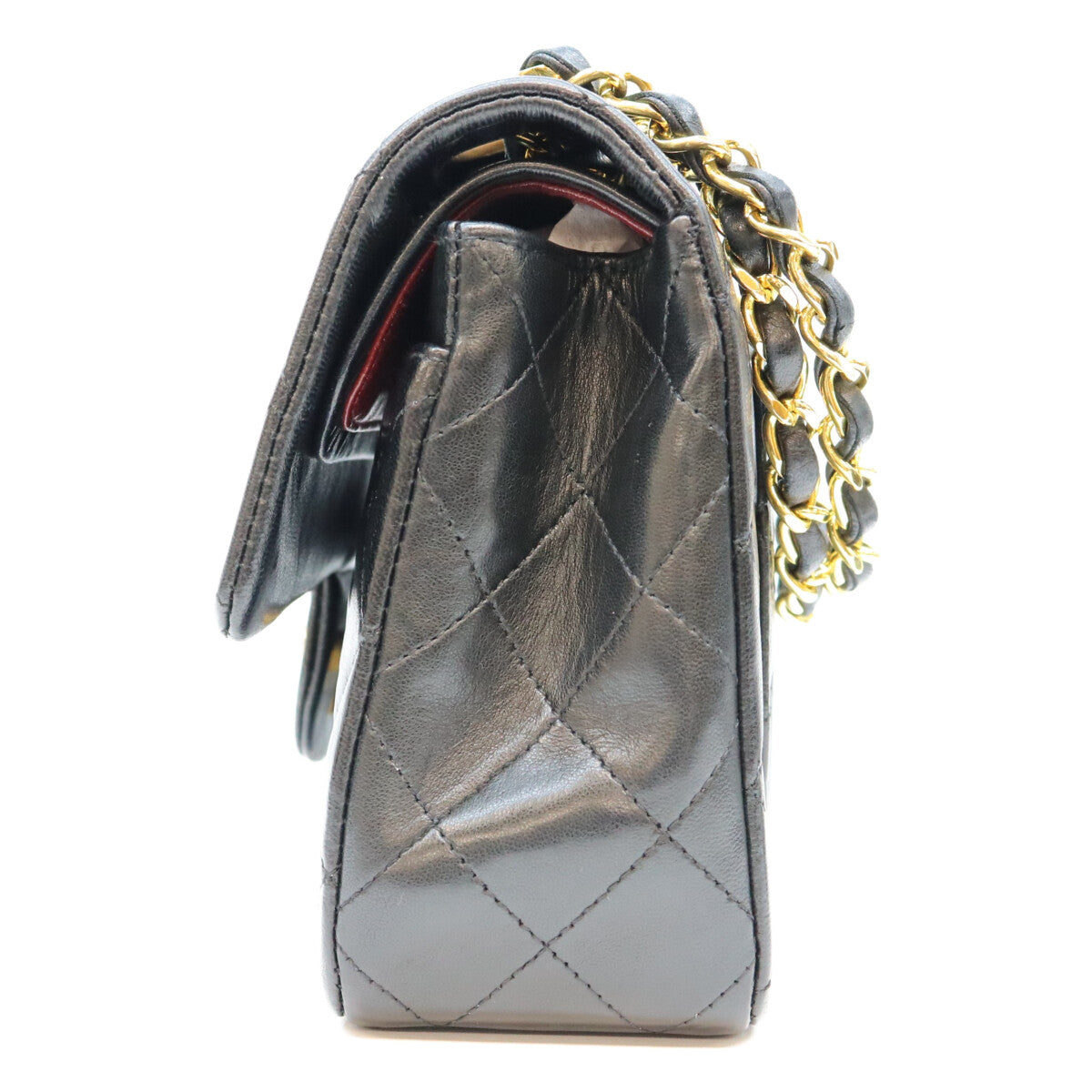 CHANEL シャネル 1番 A01113 黒 ラム GP金具 マトラッセ23 ショルダーバッグ ショルダーバッグ
