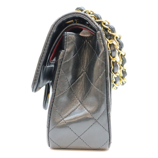 CHANEL シャネル 1番 A01113 黒 ラム GP金具 マトラッセ23 ショルダーバッグ ショルダーバッグ