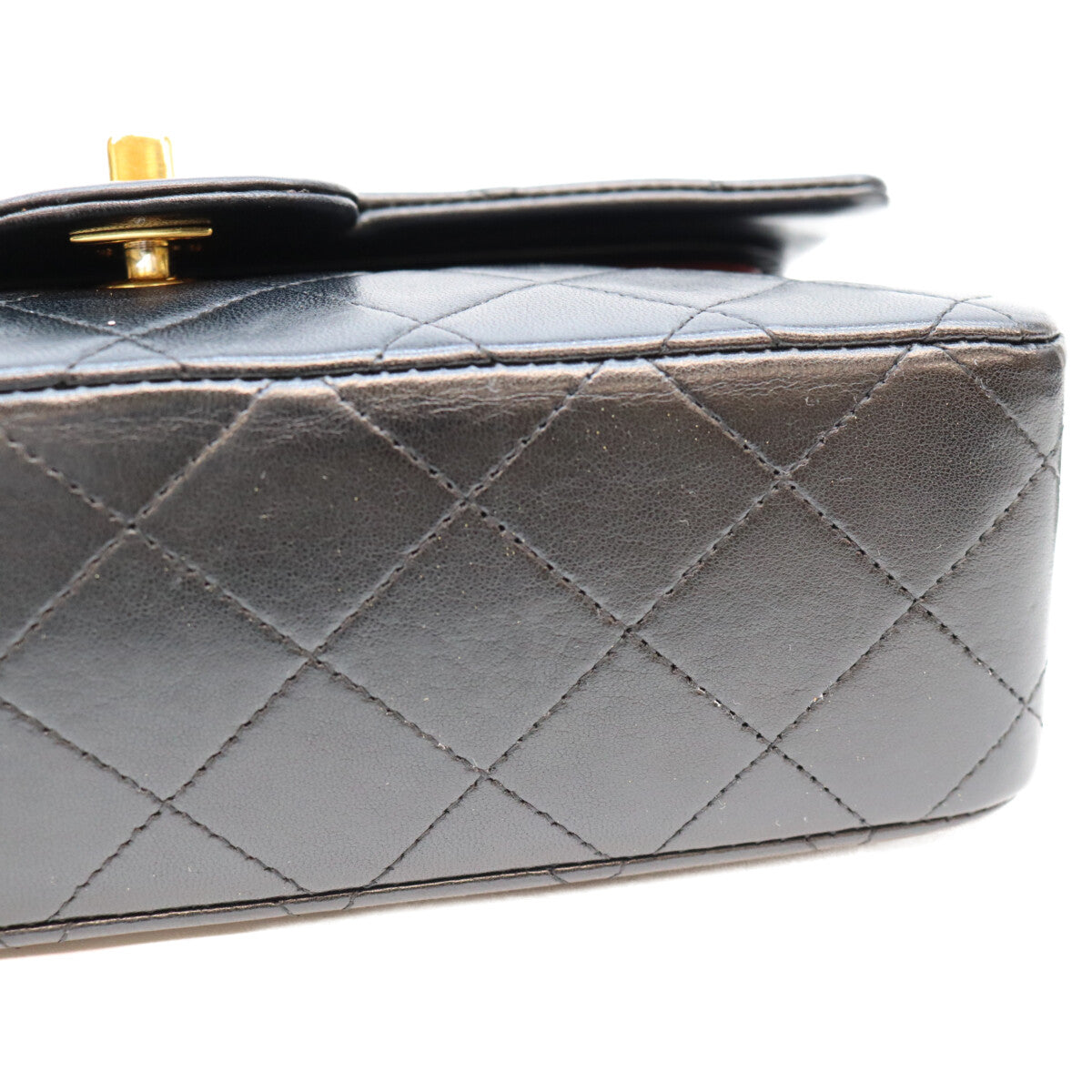 CHANEL シャネル 1番 A01113 黒 ラム GP金具 マトラッセ23 ショルダーバッグ ショルダーバッグ