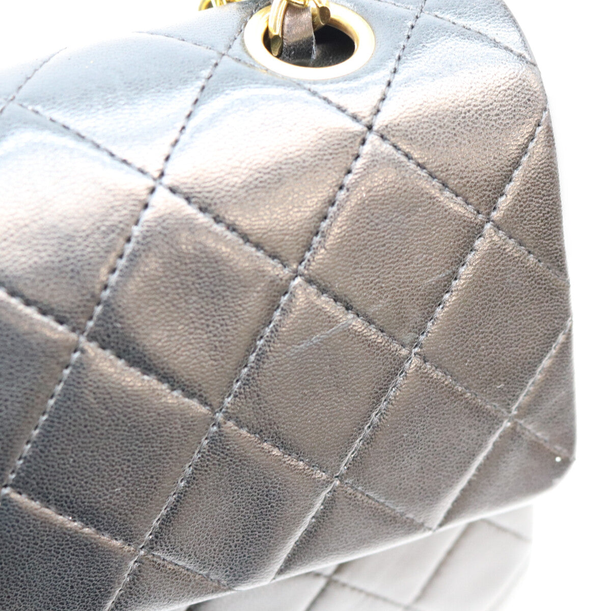 CHANEL シャネル 1番 A01113 黒 ラム GP金具 マトラッセ23 ショルダーバッグ ショルダーバッグ