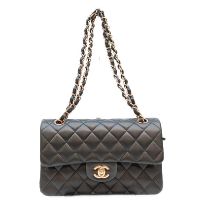 CHANEL シャネル A01112 黒 ラムスキン PG金具 内黒 マトラッセ25 ショルダーバッグ ショルダーバッグ