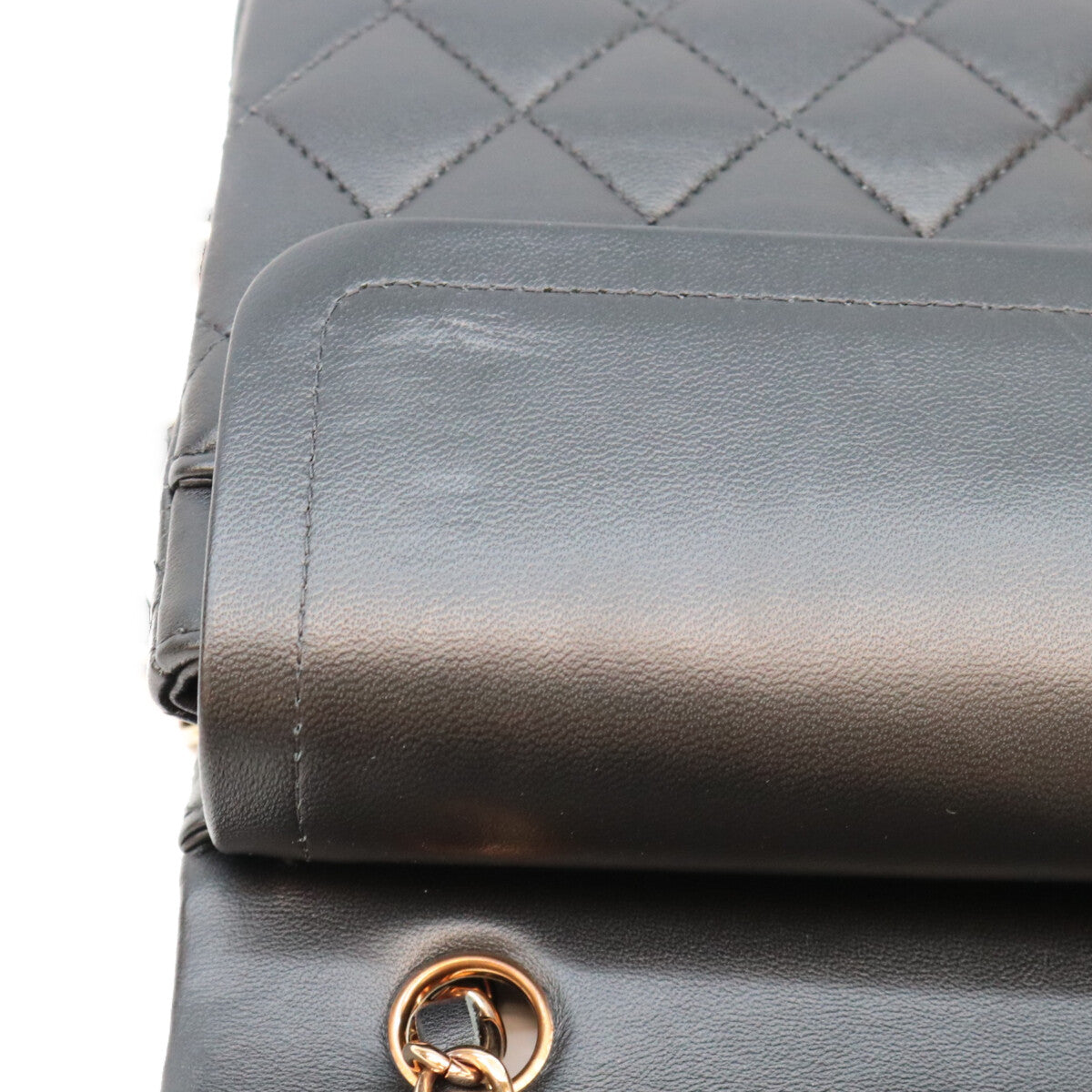 CHANEL シャネル A01112 黒 ラムスキン PG金具 内黒 マトラッセ25 ショルダーバッグ ショルダーバッグ