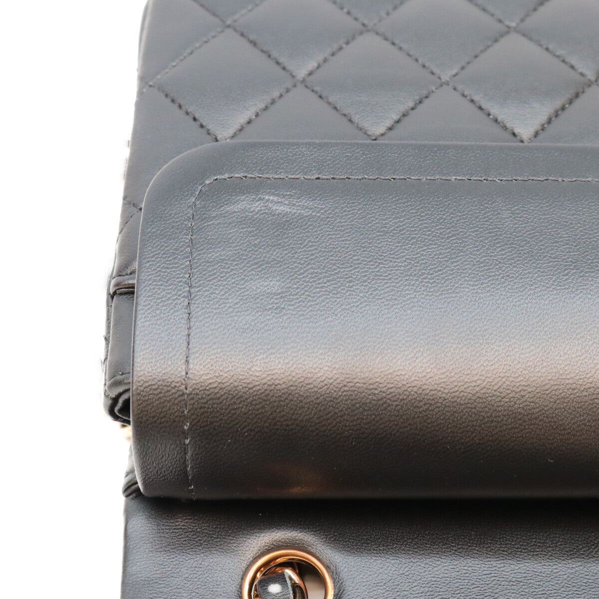 CHANEL シャネル A01112 黒 ラムスキン PG金具 内黒 マトラッセ25 ショルダーバッグ ショルダーバッグ