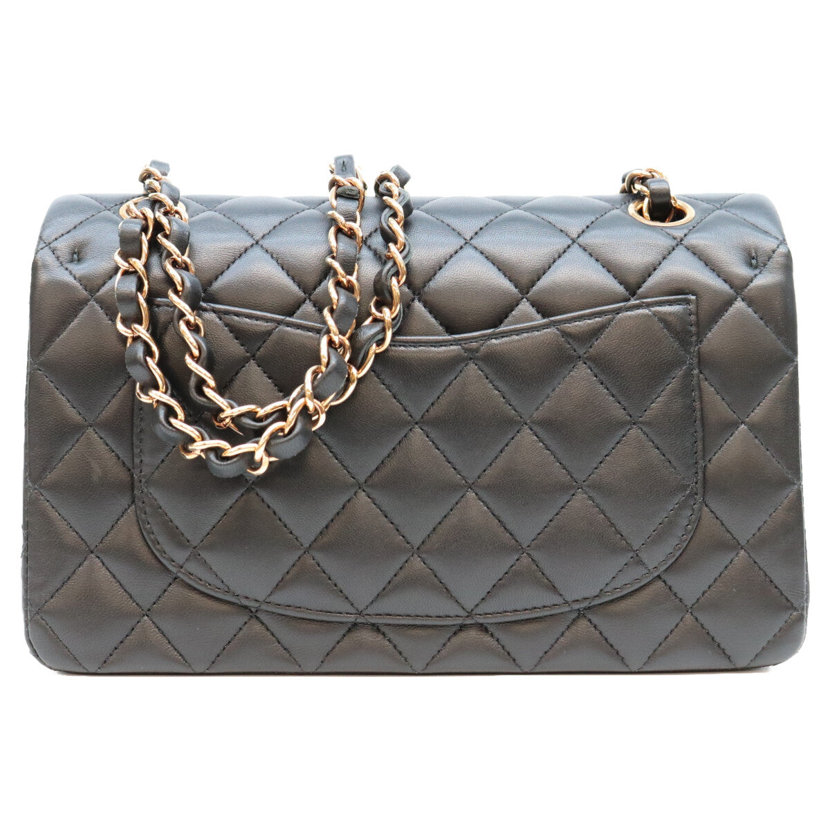 CHANEL シャネル A01112 黒 ラムスキン PG金具 内黒 マトラッセ25 ショルダーバッグ ショルダーバッグ