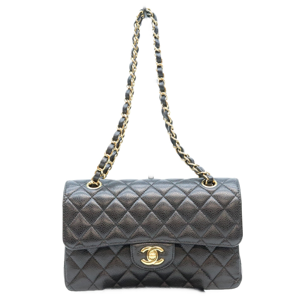 CHANEL シャネル 31番 A01113 黒 キャビア G金具 マトラッセ23 ショルダーバッグ ショルダーバッグ