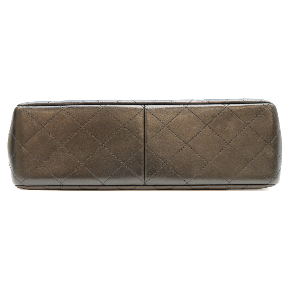 CHANEL シャネル 19番 A58600 黒 ラム G金具 Wフラップ デカマトラッセ30 ショルダーバック ショルダーバッグ