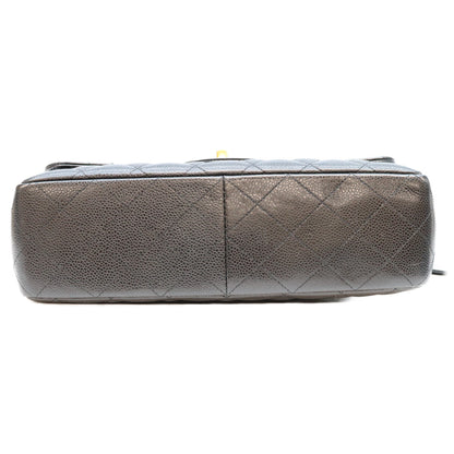 CHANEL シャネル 13番 A28600 黒 キャビア G金具 シングル デカマトラッセ30 ショルダーバッグ ショルダーバッグ