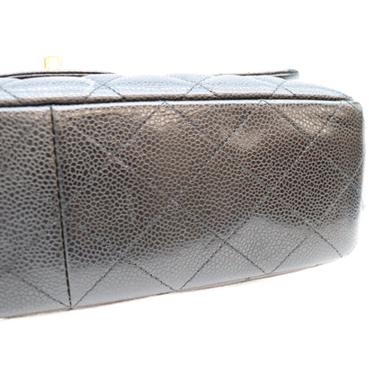 CHANEL シャネル 13番 A28600 黒 キャビア G金具 シングル デカマトラッセ30 ショルダーバッグ ショルダーバッグ