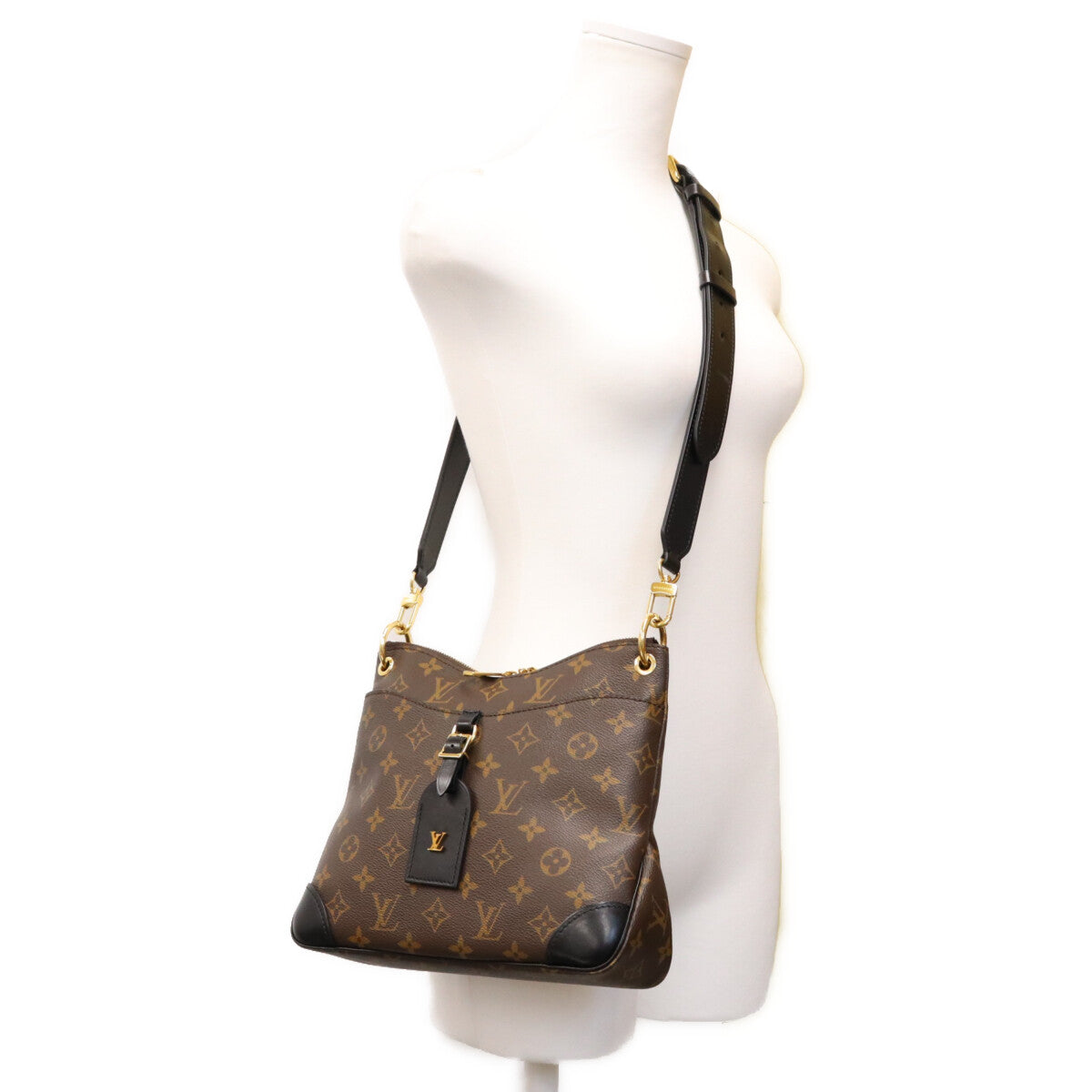 LOUIS VUITTON ルイヴィトン 20年 M45353 モノグラム ノワール オデオンNM PM ショルダーバッグ ショルダーバッグ