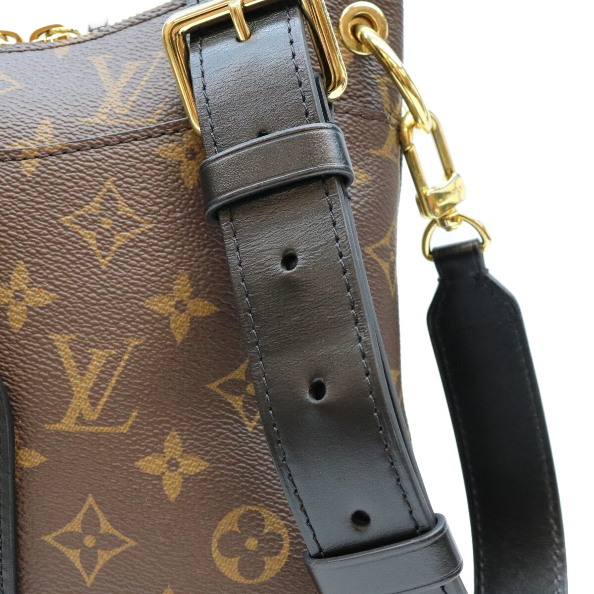 LOUIS VUITTON ルイヴィトン 20年 M45353 モノグラム ノワール オデオンNM PM ショルダーバッグ ショルダーバッグ