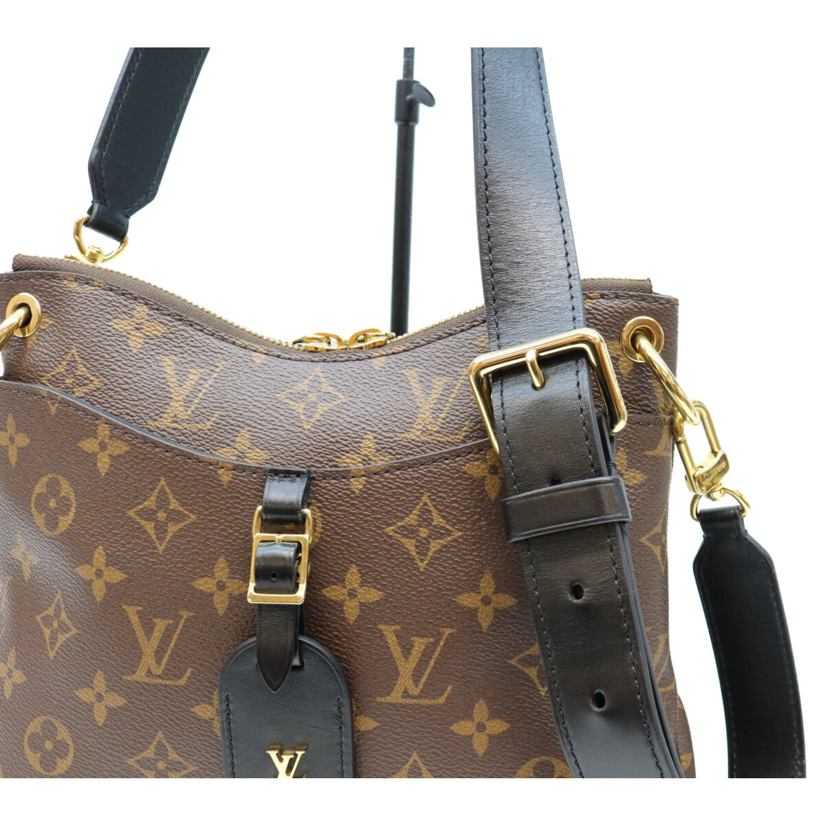LOUIS VUITTON ルイヴィトン 20年 M45353 モノグラム ノワール オデオンNM PM ショルダーバッグ ショルダーバッグ