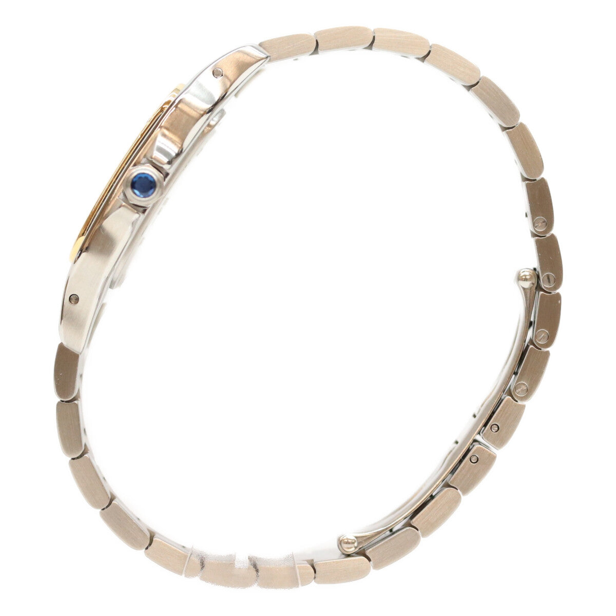 Cartier カルティエ 80-90s W20011C4 サントスガルベLM アイボリー文字盤 デイト SS QZ 時計 腕時計