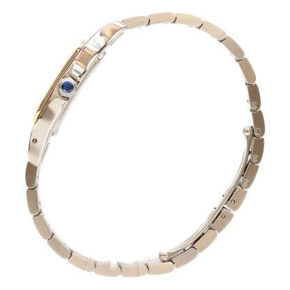 Cartier カルティエ 80-90s W20011C4 サントスガルベLM アイボリー文字盤 デイト SS QZ 時計 腕時計