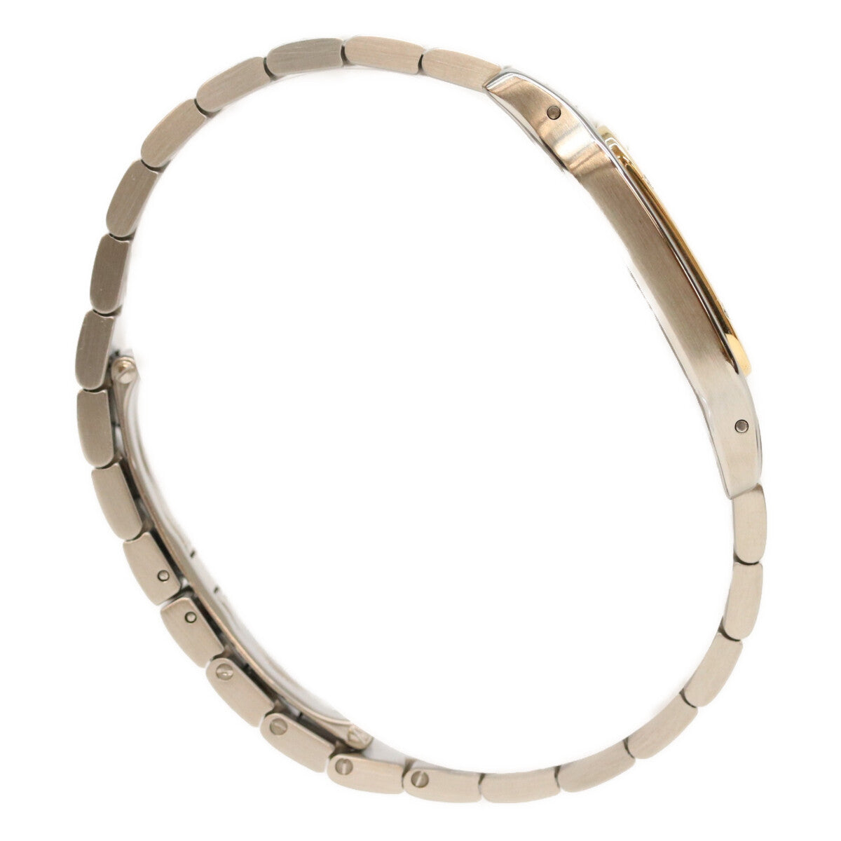 Cartier カルティエ 80-90s W20011C4 サントスガルベLM アイボリー文字盤 デイト SS QZ 時計 腕時計