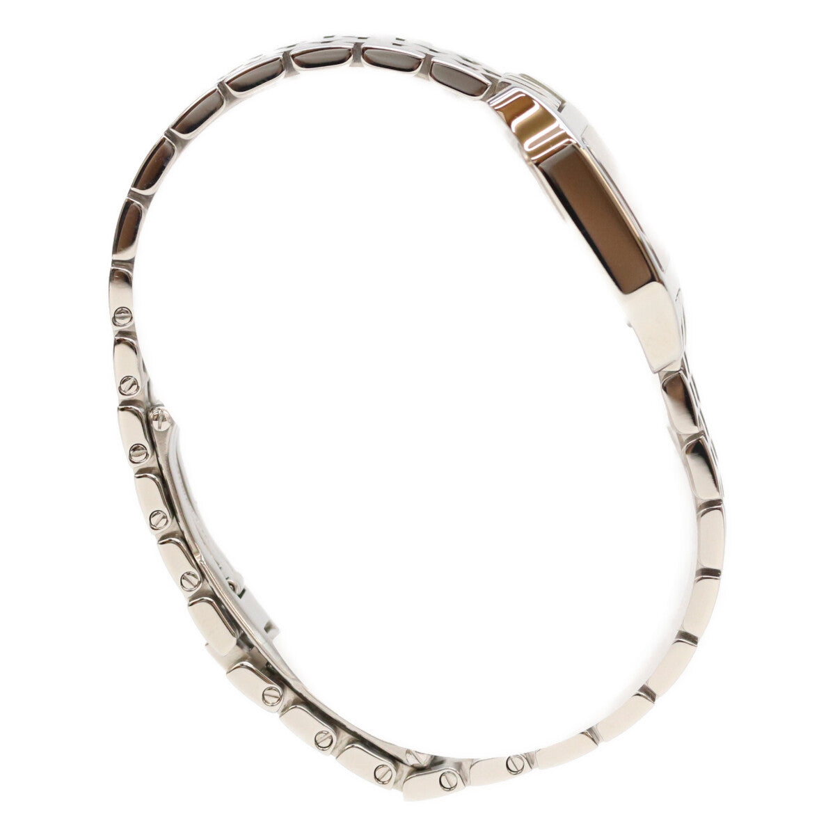 Cartier カルティエ 06年 W25075Z5 ピンクシェル文字盤 サントスドゥモワゼル SM QZ SS 時計 腕時計