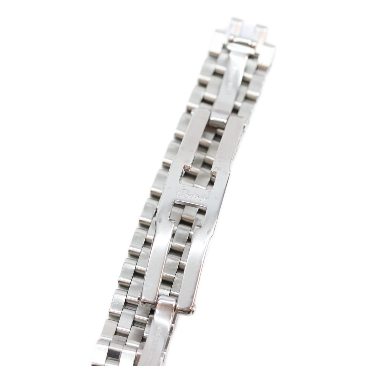 Cartier カルティエ 06年 W25075Z5 ピンクシェル文字盤 サントスドゥモワゼル SM QZ SS 時計 腕時計