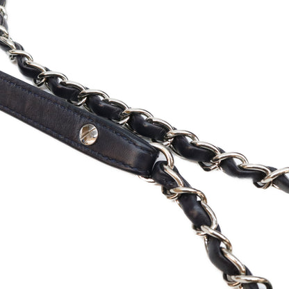 CHANEL シャネル 26番 黒×ネイビー ラム Vステッチ シェブロン×マトラッセ カメラケースショルダーバッグ ショルダーバッグ