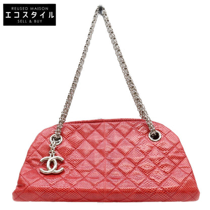 CHANEL シャネル 14番 赤 エキゾチックレザー SV金具 ボーリング ショルダーバッグ ショルダーバッグ