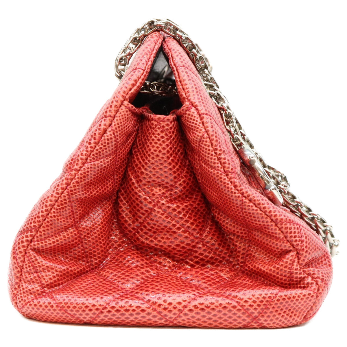 CHANEL シャネル 14番 赤 エキゾチックレザー SV金具 ボーリング ショルダーバッグ ショルダーバッグ