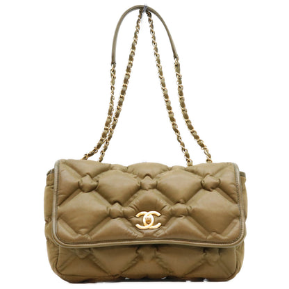 CHANEL シャネル 23番 A93602 カーキ バブルキルトカーフ G金具 ショルダーバッグ ショルダーバッグ