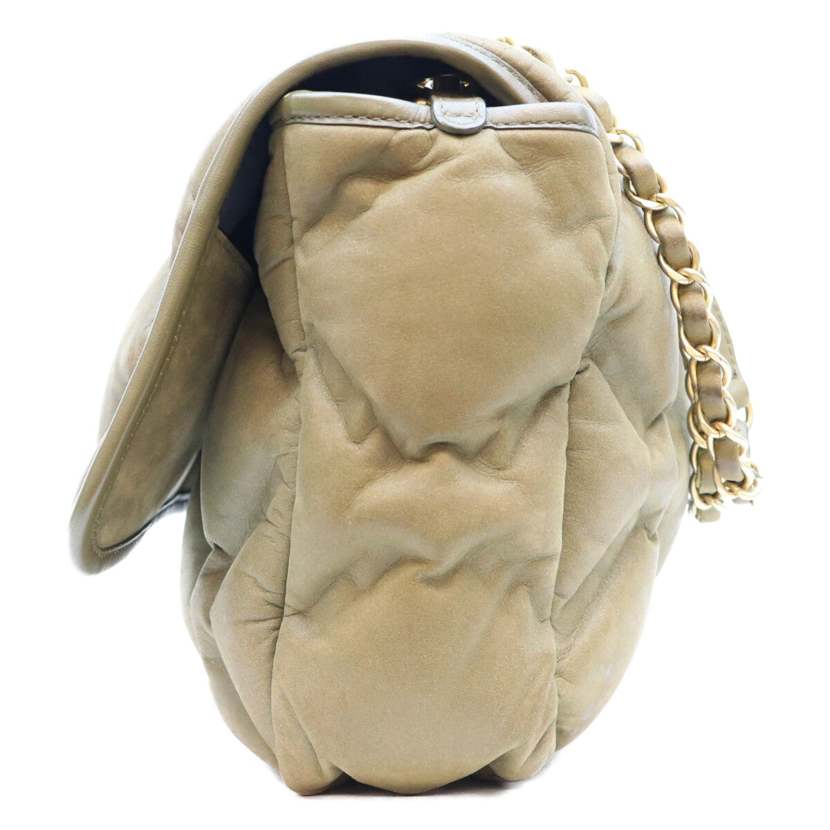 CHANEL シャネル 23番 A93602 カーキ バブルキルトカーフ G金具 ショルダーバッグ ショルダーバッグ