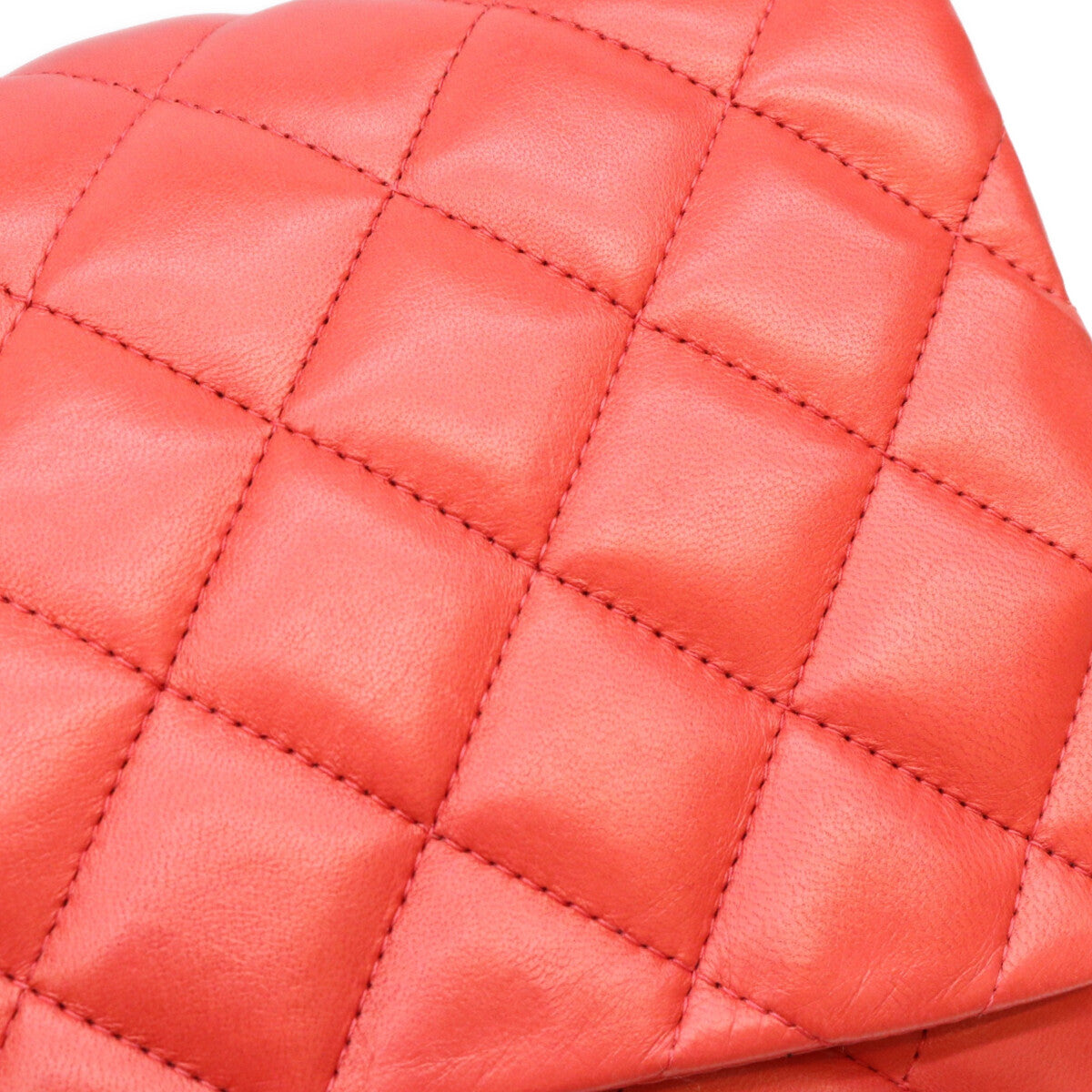 CHANEL シャネル 13番 09年 A48105 赤 ラム G金具 ベロア×ナイロンチェーン デカマトラッセ30 ショルダーバッグ ショルダーバッグ