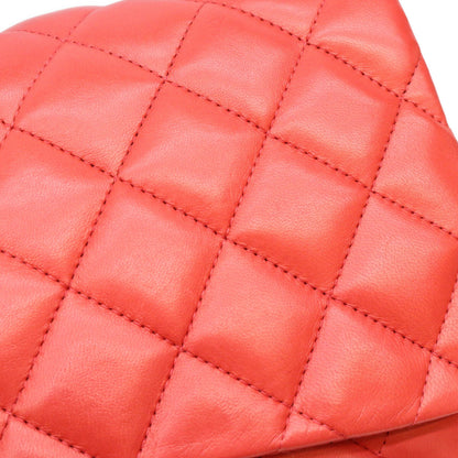 CHANEL シャネル 13番 09年 A48105 赤 ラム G金具 ベロア×ナイロンチェーン デカマトラッセ30 ショルダーバッグ ショルダーバッグ