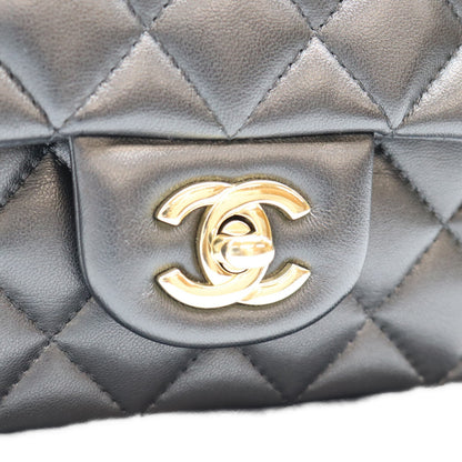 CHANEL シャネル AS2431 黒 ラム G金具 トップハンドル ミニマトラッセ20 ショルダーバッグ ショルダーバッグ