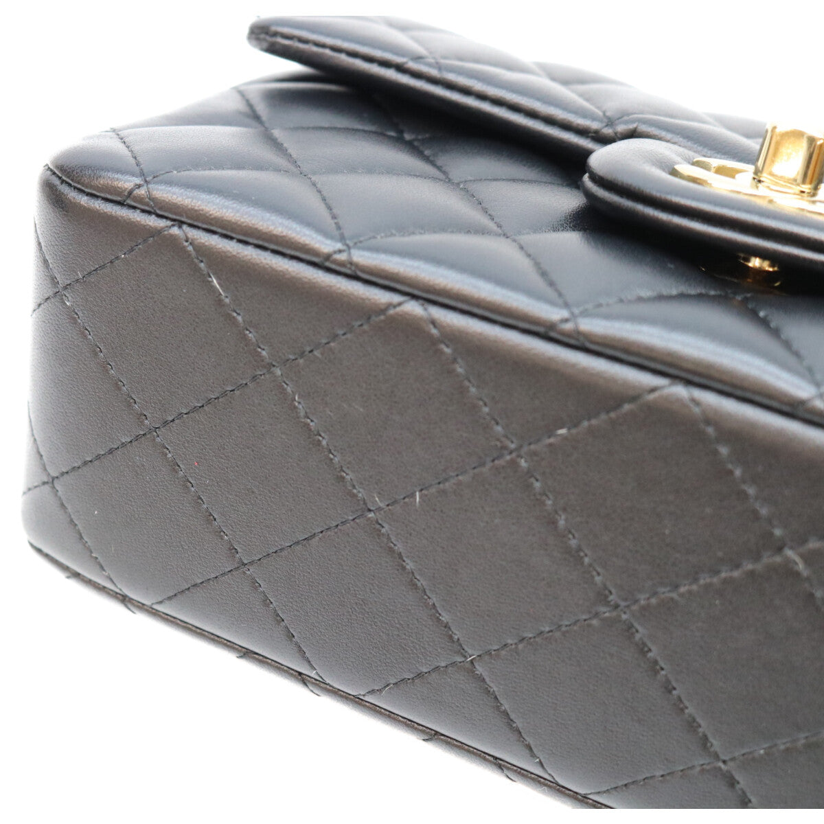 CHANEL シャネル AS2431 黒 ラム G金具 トップハンドル ミニマトラッセ20 ショルダーバッグ ショルダーバッグ