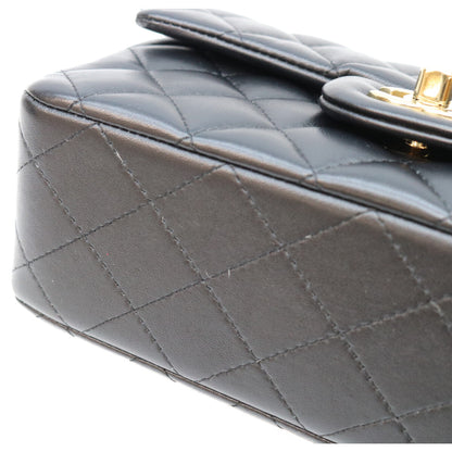 CHANEL シャネル AS2431 黒 ラム G金具 トップハンドル ミニマトラッセ20 ショルダーバッグ ショルダーバッグ