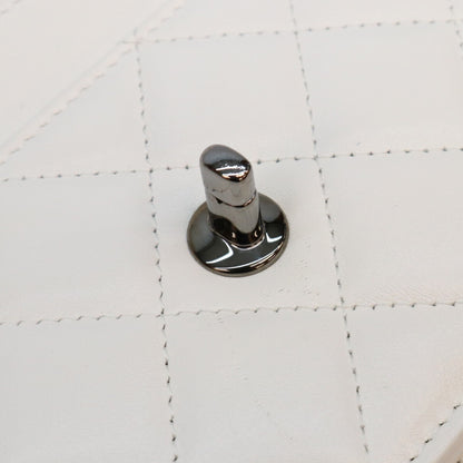 CHANEL シャネル AP3566 白 ラム SV金具 チェーントップハンドル チェーンウォレット ショルダーバッグ ショルダーバッグ