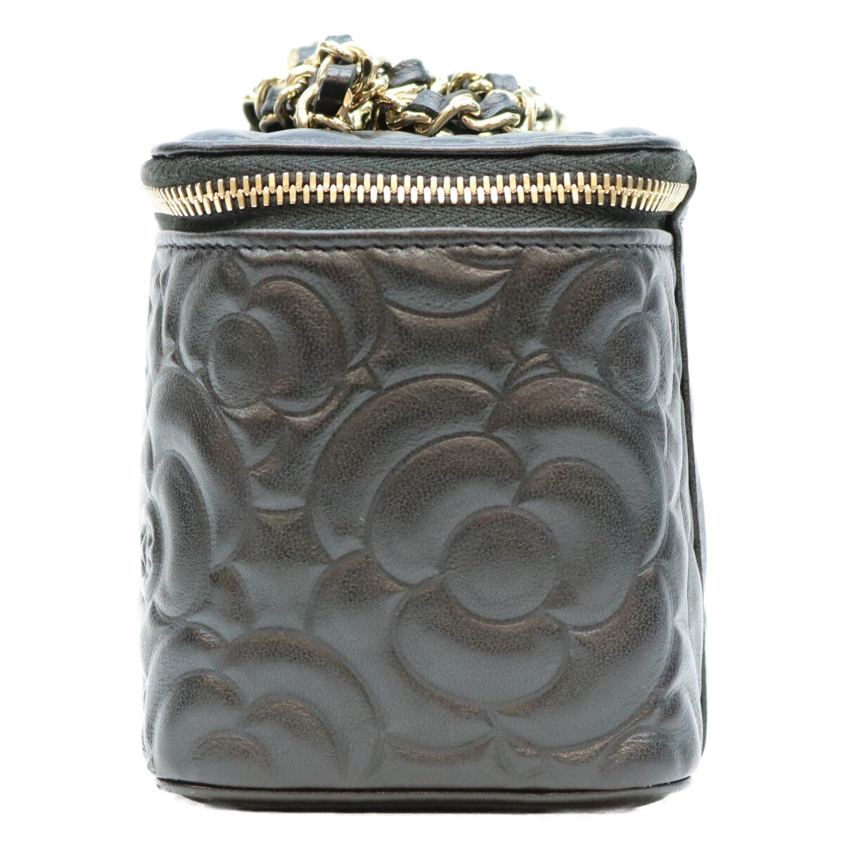 CHANEL シャネル 31番 AP2089 黒 カメリア エンボスレザー G金具 チェーンバニティ ショルダーバッグ ショルダーバッグ