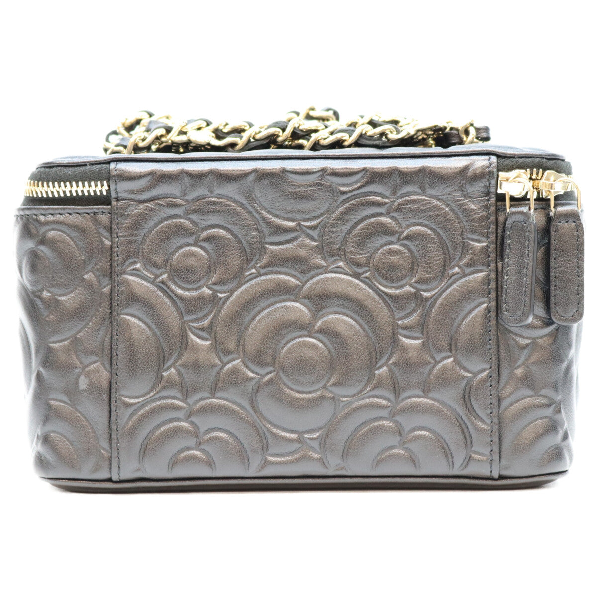 CHANEL シャネル 31番 AP2089 黒 カメリア エンボスレザー G金具 チェーンバニティ ショルダーバッグ ショルダーバッグ