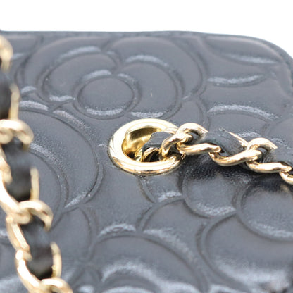 CHANEL シャネル 31番 AP2089 黒 カメリア エンボスレザー G金具 チェーンバニティ ショルダーバッグ ショルダーバッグ