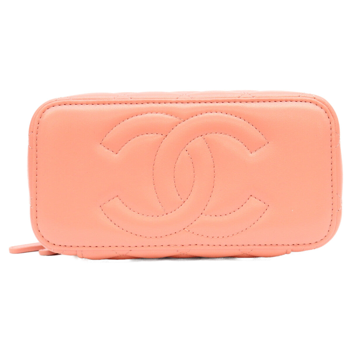 CHANEL シャネル AP2199 ピンク ラム G金具 トップハンドルバニティ ショルダーバッグ ショルダーバッグ