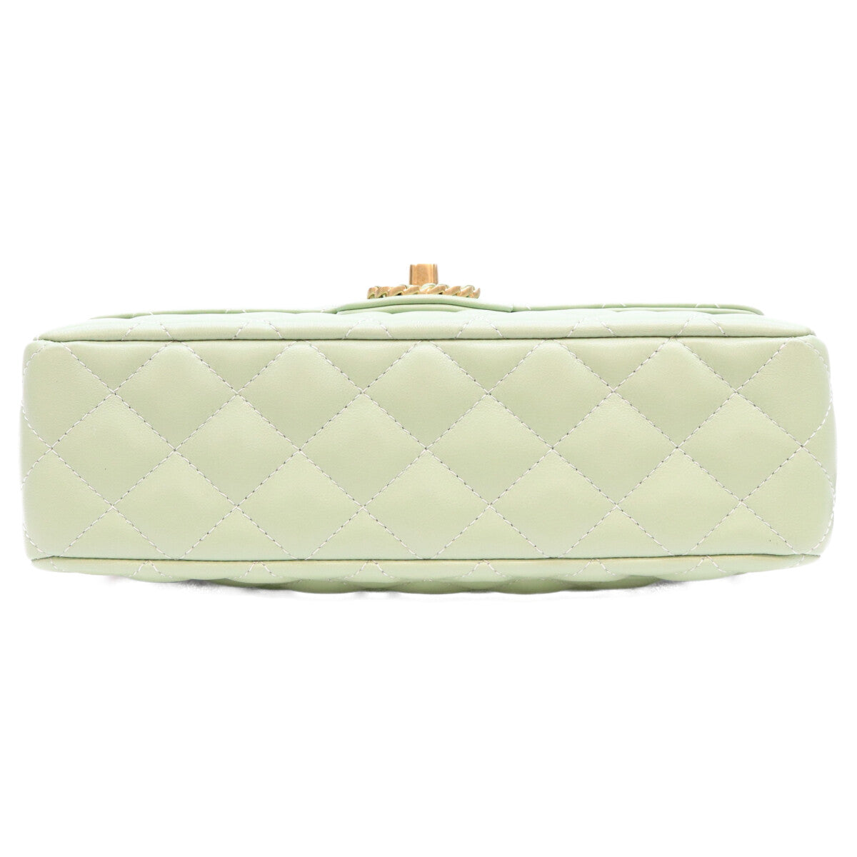 CHANEL シャネル ミントグリーン ラム G金具 チェーントップハンドル マトラッセ23 ショルダーバッグ ショルダーバッグ