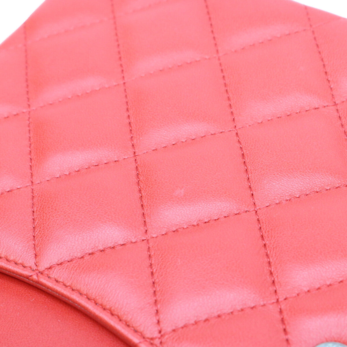 CHANEL シャネル 18番 A58600 赤 ラム SV金具 Wフラップ デカマトラッセ30 ショルダーバッグ ショルダーバッグ