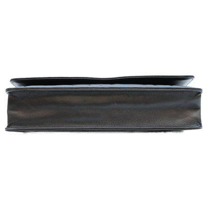 CHANEL シャネル A47421 黒 ラム SV金具 カメリア チェーンウォレット ショルダーバッグ